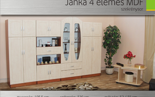 Janka 4 elemes szekrénysor-Bianka Bútor, Sárvár